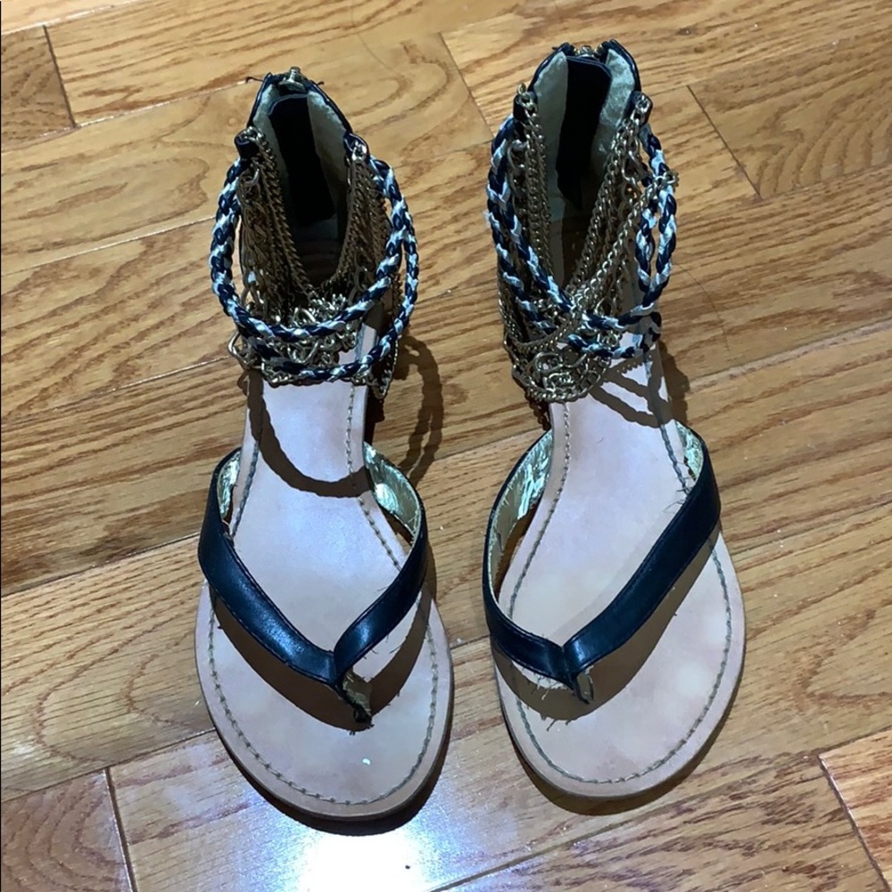 Gold sandals